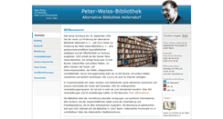 Desktop Screenshot of peter-weiss-bibliothek.de